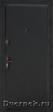 Металлическая дверь для дачи с винилом